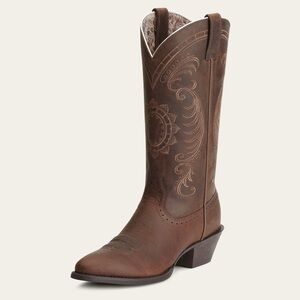 Ariat Leather Magnolia Western Boot - Distressed Brown - Size 8